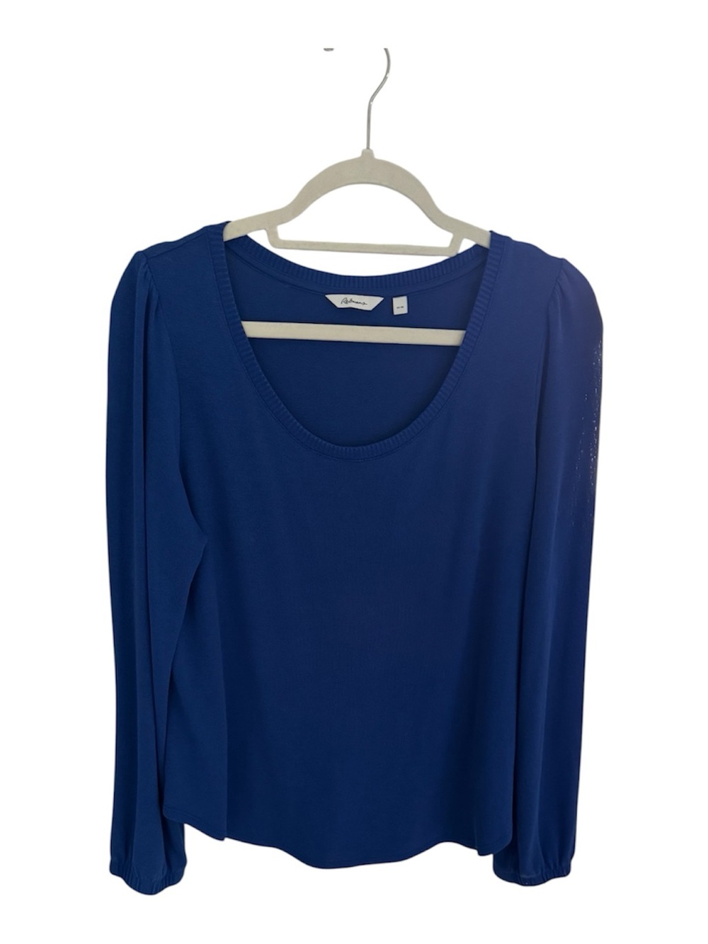 Reitmans Women's Royal Blue Long Sleeve Scoop Neck Sweater